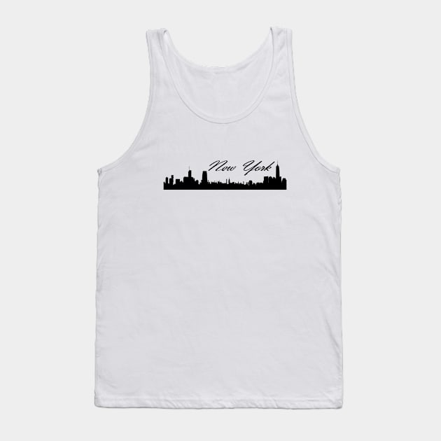 New York  silhouette Tank Top by momo1978
